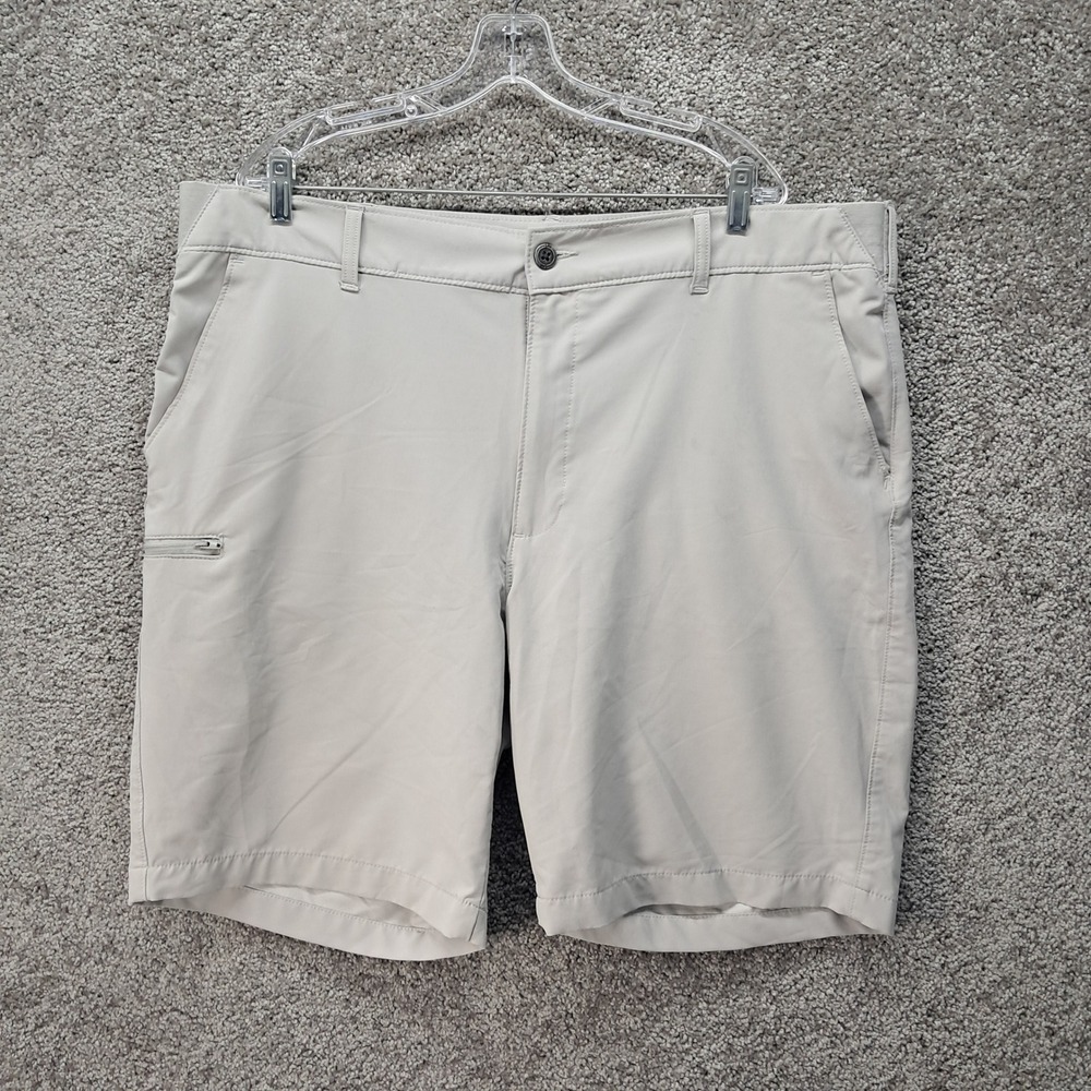 Lee Mens Performance Series Tri-Flex Khaki Shorts Size 42 4185007
